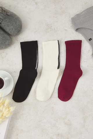 3 pares de meias - Preto