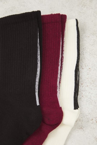 3 pares de meias - Preto