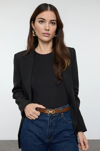 2 cintos - Preto e castanho