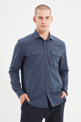 Camisa regular - Índigo