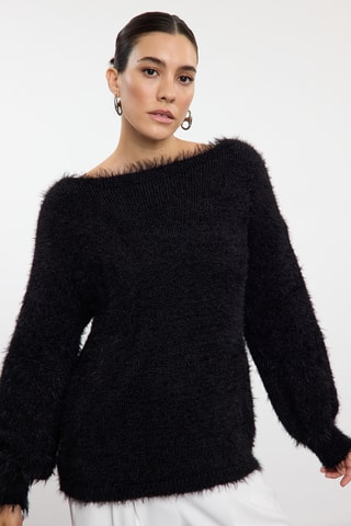 Camisola regular - Preto