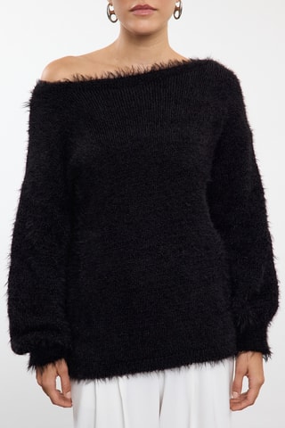 Camisola regular - Preto