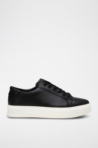 Sneakers em couro - Preto