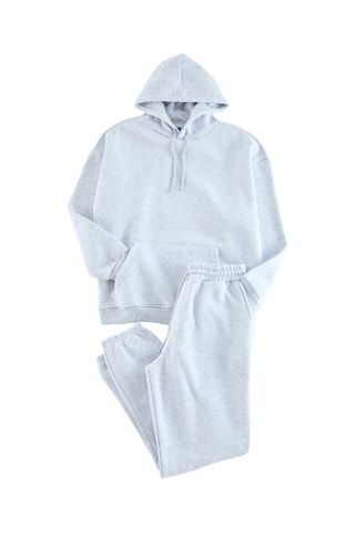 Sweat e calças de treino - Cinzento-claro