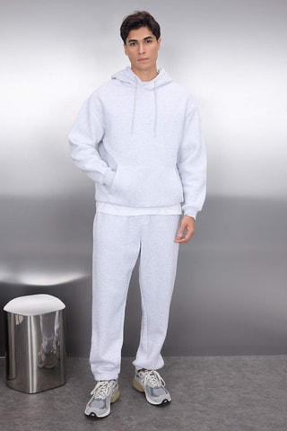 Sweat e calças de treino - Cinzento-claro