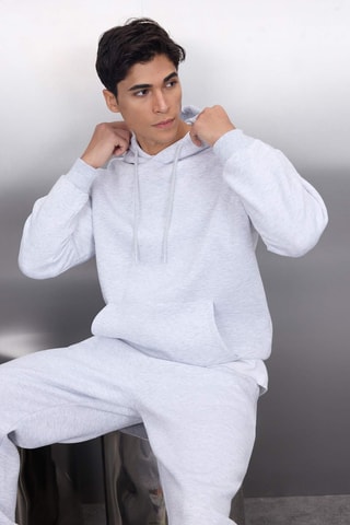 Sweat e calças de treino - Cinzento-claro