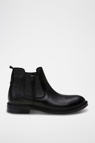 Botins em couro - Preto
