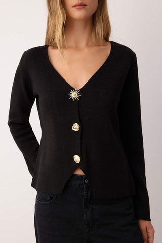 Casaco de malha - Preto