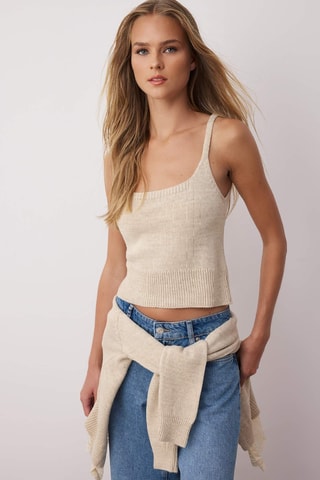 Casaco de malha - Bege