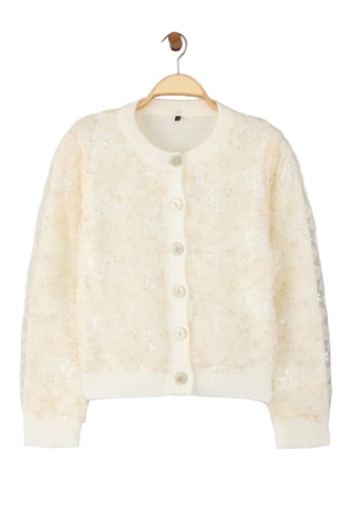 Casaco de malha - Cru