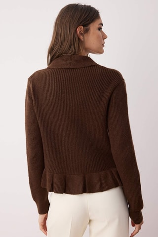 Casaco de malha - Castanho