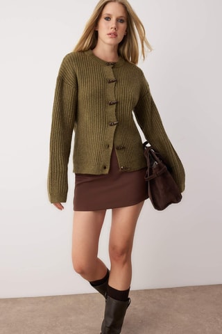 Casaco de malha - Caqui