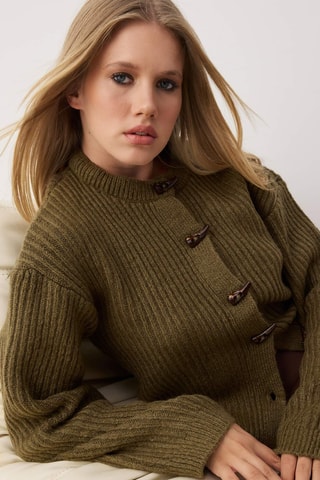 Casaco de malha - Caqui