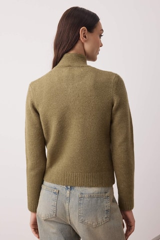 Casaco de malha - Caqui