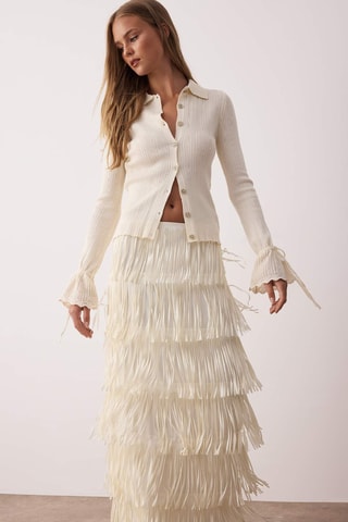 Casaco de malha - Cru