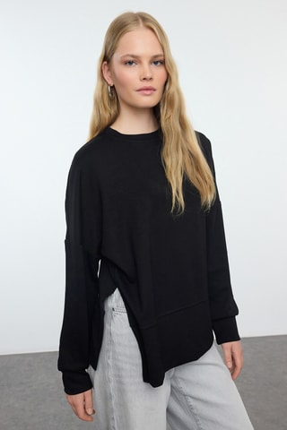 Camisola oversize - Preto