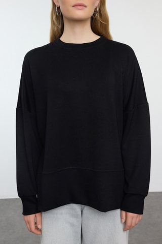 Camisola oversize - Preto