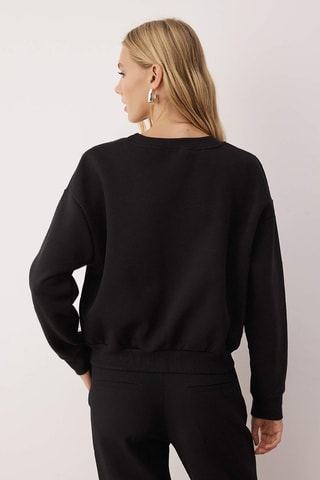 Camisola relaxed - Preto