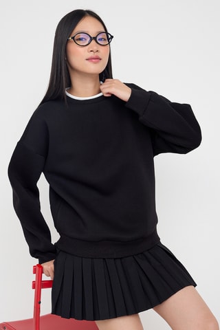 Camisola oversize - Preto