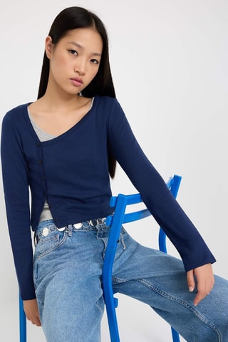 2 tops - Cinzento e azul-marinho