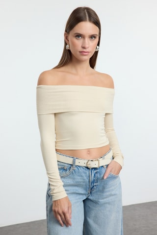 Crop top - Bege