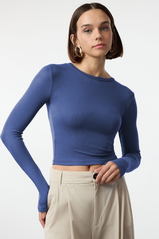 Crop top - Bleu