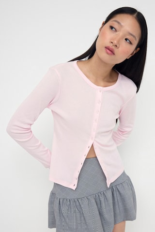 Casaco de malha - Rosa-pálido