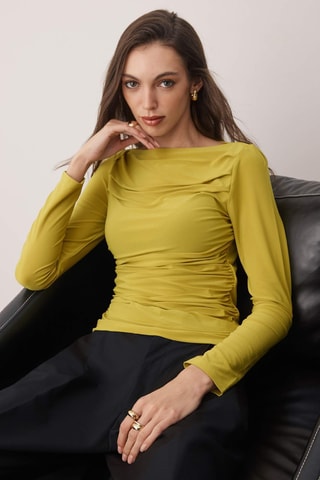 Top - Jaune moutarde