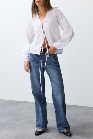 Camisa atada - Branco