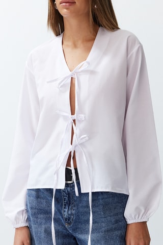Camisa atada - Branco
