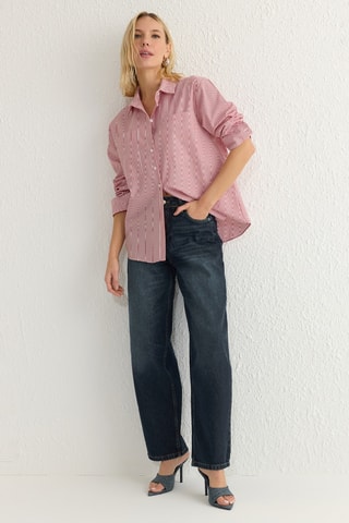 Camisa oversize - Vermelho