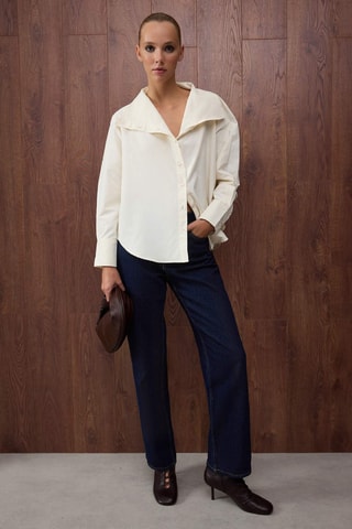 Camisa oversize - Bege