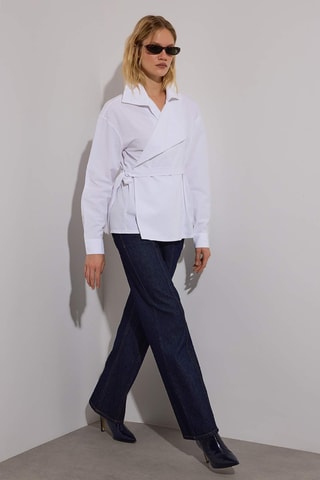 Camisa atada - Branco