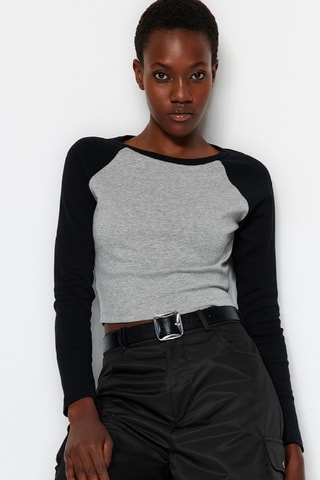 Crop top - Gris