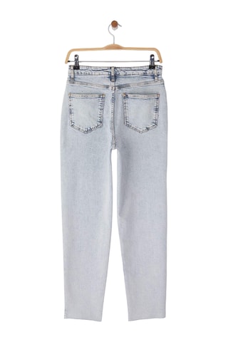 Calças de ganga mom - Azul-claro