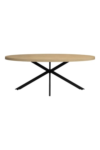 Table à manger Céleste - Imitation bois et noir