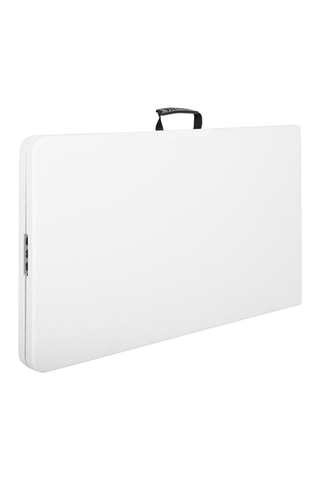 Table de jardin pliante blanche 8 personnes 180cm