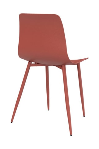 Chaises Nala mix de couleurs (beige, gris foncé et terracotta) et pieds métal - lot de 6