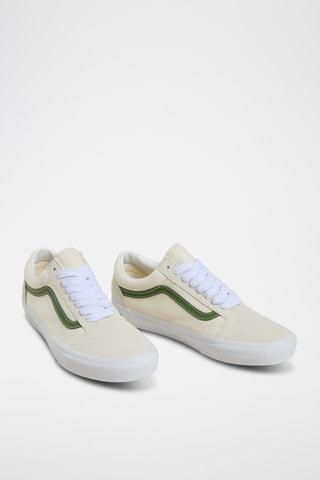 Baskets en nubuck Old skool - Ecru et vert