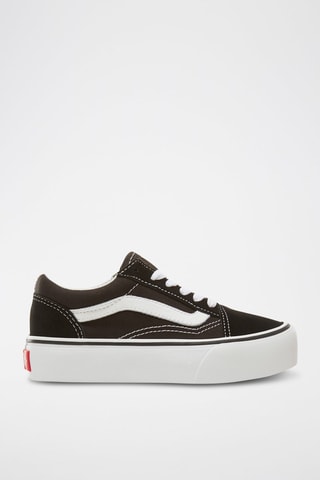 Baskets plateformes en cuir Old Skool Platform - Noir