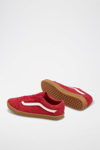 Baskets en cuir Old Skool Lowpro - Rouge