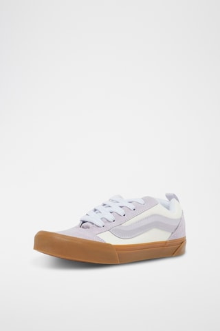 Baskets en nubuck Knu Skool - Mauve et blanc