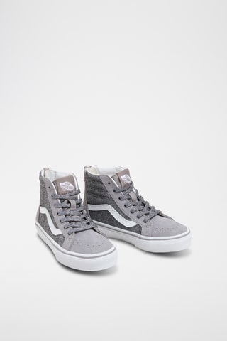 Baskets montantes en nubuck Sk8-Hi Zip - Gris
