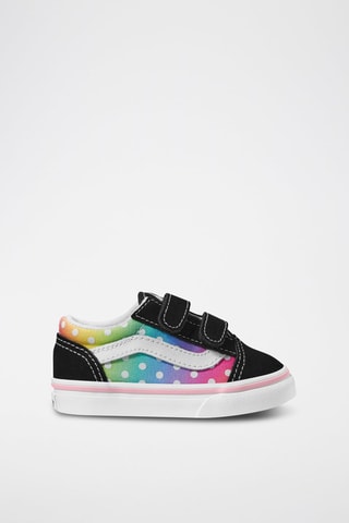 Baskets en cuir Old Skool V - Noir et rose