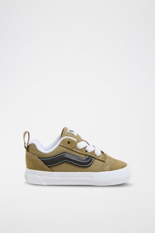 Baskets en nubuck Knu Skool - Vert olive et noir