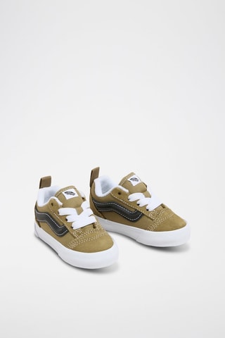 Baskets en nubuck Knu Skool - Vert olive et noir