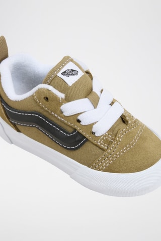 Baskets en nubuck Knu Skool - Vert olive et noir