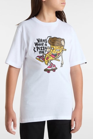 T-shirt Pizza Me - Blanc