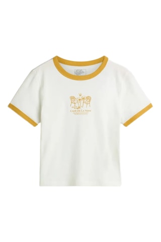 T-shirt De La Vans Ringer - Ecru