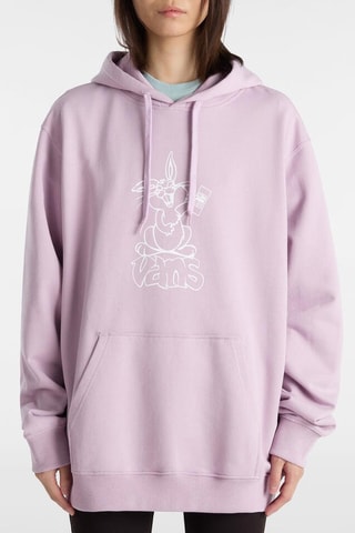 Sweat à capuche Crazy Eddy 66 Loose PO - Mauve